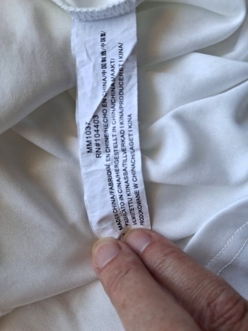 Moon River white lined boho-style linen-blend sundress with tie straps, size S - Picture 7 of 11